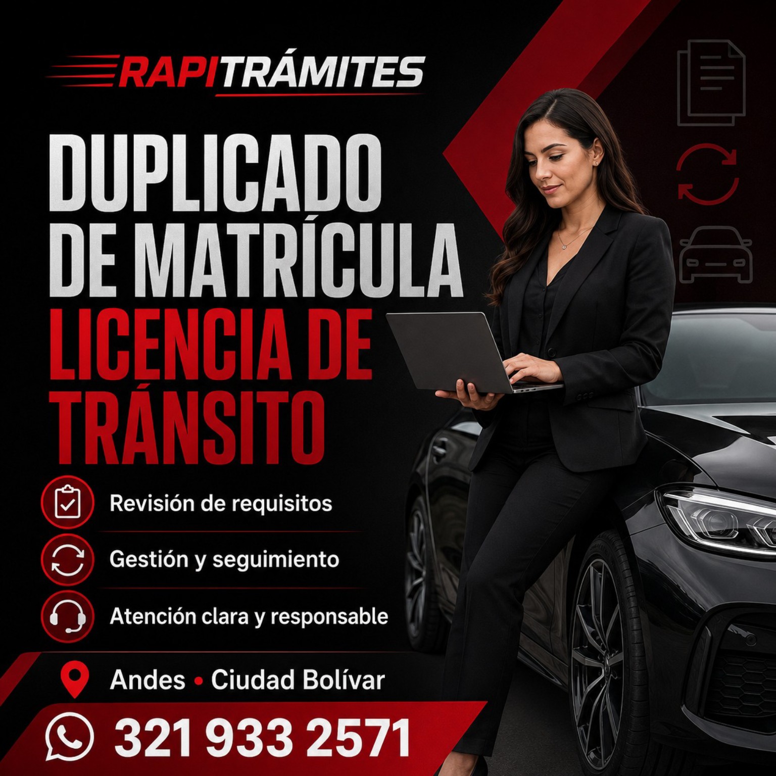 Servicio de Duplicados en RAPITRÁMITES