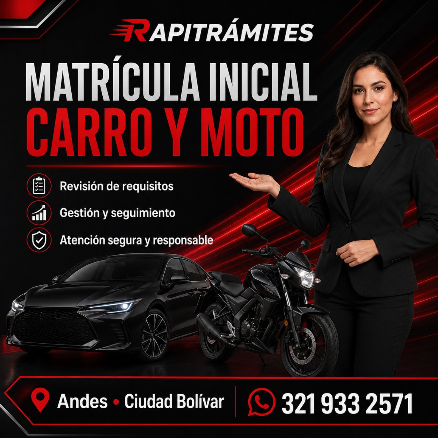Servicio de Matrícula inicial en RAPITRÁMITES