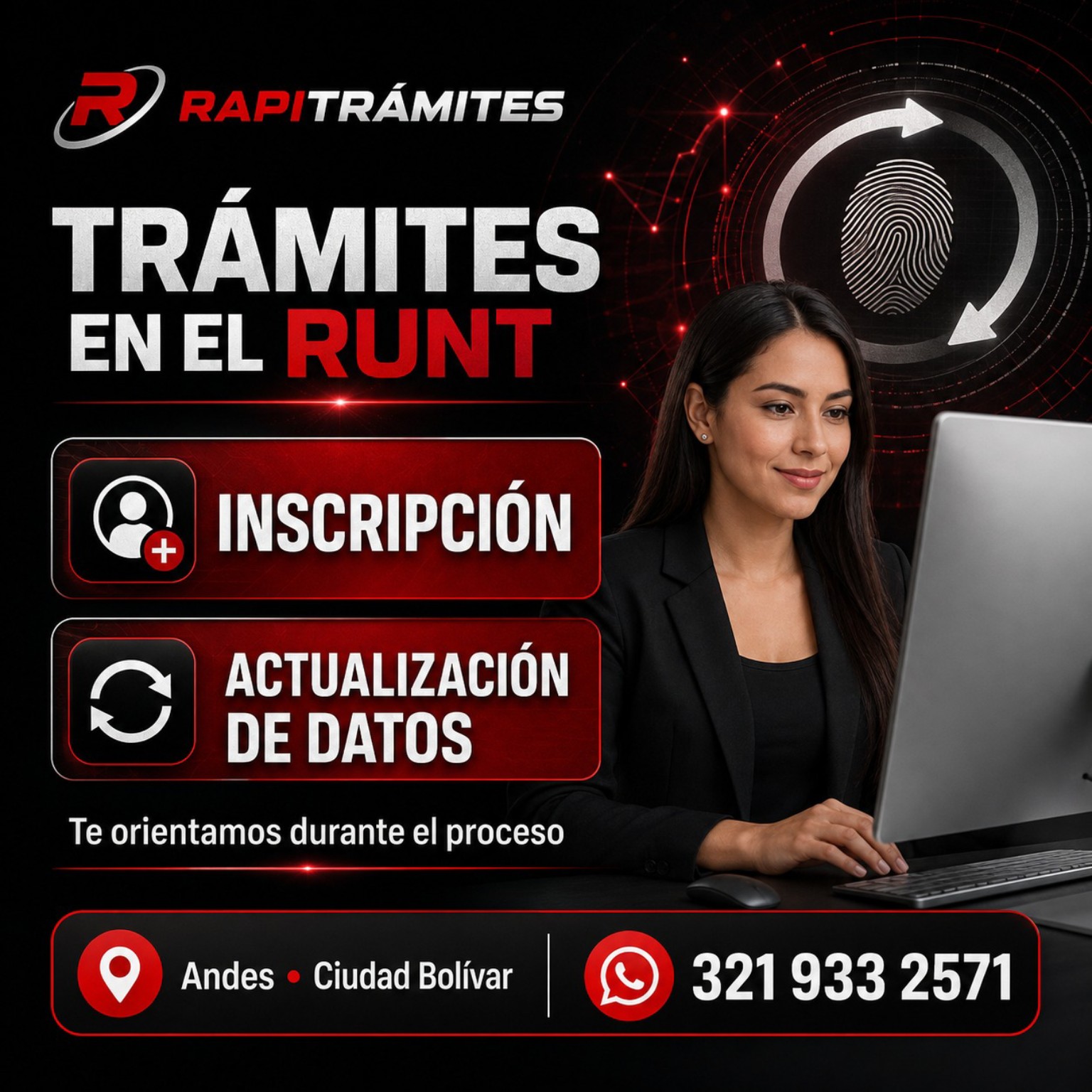 Servicio de Trámites en el RUNT en RAPITRÁMITES